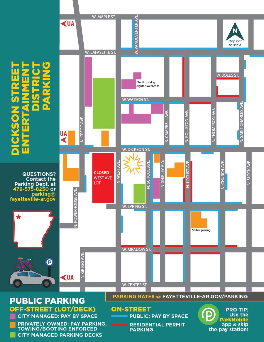 Entertainment District Parking MAP Entertainment District Parking MAP